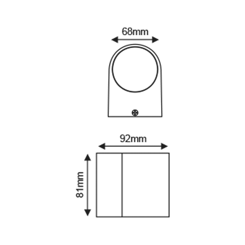 GU10 WALL LUMINAIRE 230V AC SAND BLACK IP65 MAX.35W - ledmania.gr