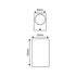 GU10 WALL LUMINAIRE 230V AC DARK GREY IP65 MAX.2X35W - ledmania.gr