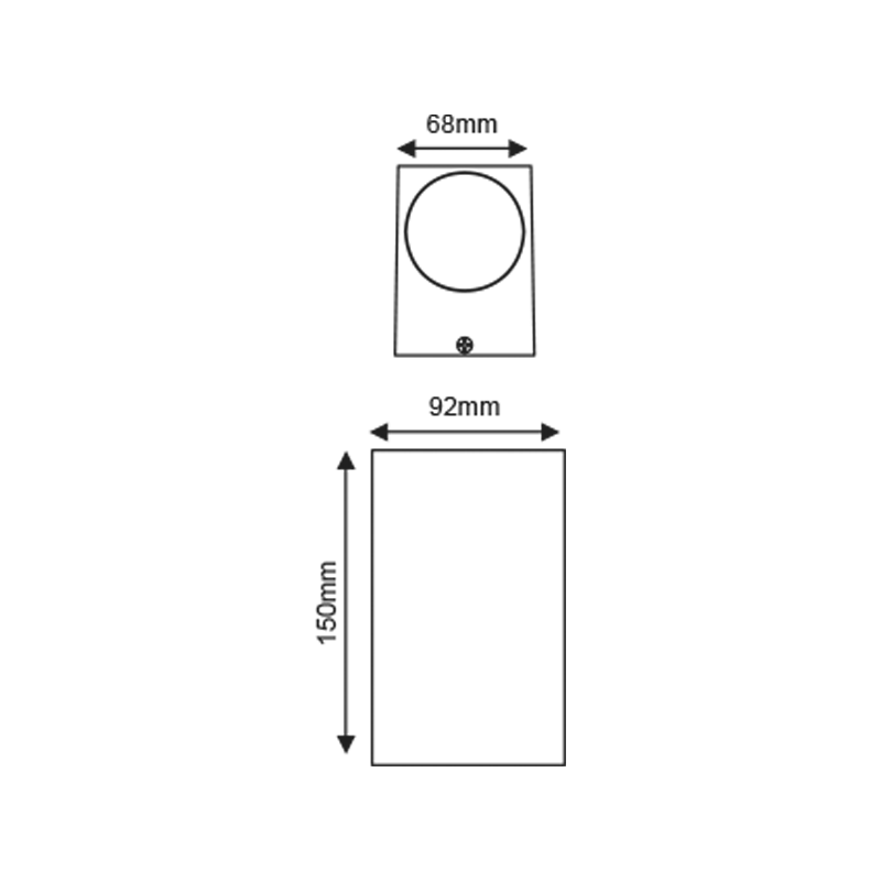 GU10 WALL LUMINAIRE 230V AC MATT WHITE IP65 MAX.2X35W - ledmania.gr
