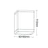 GU10  SQUARE CEILING LUMINAIRE 230V AC BLACK IP65 GU10 MAX.35W