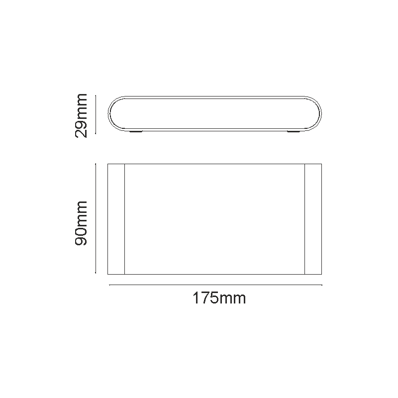 LED SMD WALL LUMINAIRE 11W 570LM 60° 230V AC 3.000K DARK GREY CRI80 IP54 30.000HRS - ledmania.gr