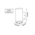 ^LED HP WALL LUMINAIRE 6W 300LM 50° 230V AC 3.000K DARK GREY CRI80 IP54 30.000HRS - ledmania.gr