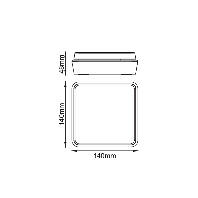 ^LED SMD WALL LUMINAIRE 12W 650LM 110° 230V AC 3.000K DARK GREY CRI80 IP54 30.000HRS - ledmania.gr