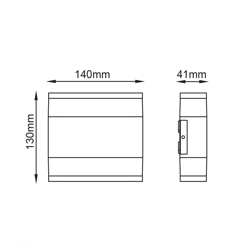 ^LED SMD WALL LUMINAIRE 9W 480LM 110° 230V AC 3.000K DARK GREY CRI80 IP54 30.000HRS - ledmania.gr