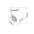 SAND BLACK LED TRACK LUMINAIRE 40W 3000K 1-PHASE 38° 4200LM 230V AC Ra80 5YRS - ledmania.gr
