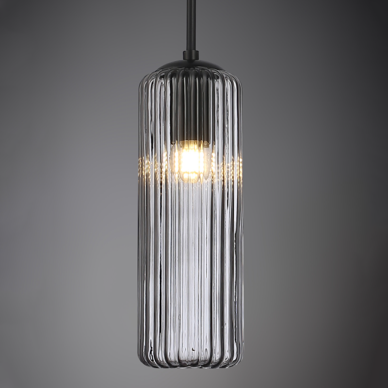 FAME-ΦΩΤΙΣΤΙΚΟ ΚΡΕΜΑΣΤΟ ΜΑΥΡΟ ΓΥΑΛΙΝΟ ΣΥΜΒΑΤΙΚΟ ΙΡ20 1xΕ27 150xH195mm - ledmania.gr