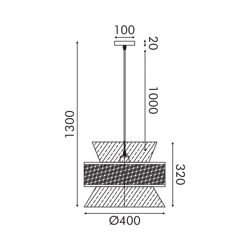 JAPAN-ΦΩΤΙΣΤΙΚΟ ΚΡΕΜΑΣΤΟ ΜΠΕΖ ΥΦΑΣΜΑΤΙΝΟ ΣΥΜΒΑΤΙΚΟ ΙΡ20 1xΕ27 400xH1300mm - ledmania.gr