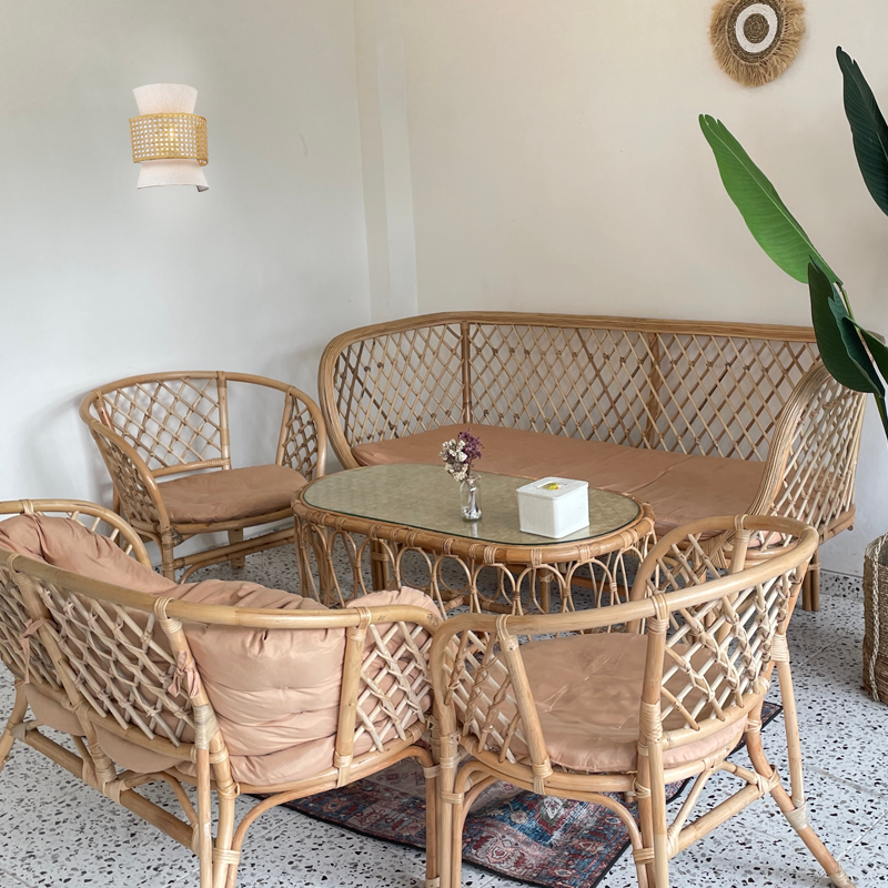 JAPAN-ΦΩΤΙΣΤΙΚΟ ΕΠΙΤΟΙΧΟ ΜΠΕΖ ΥΦΑΣΜΑΤΙΝΟ ΣΥΜΒΑΤΙΚΟ ΙΡ20 1xΕ27  W240xD150xH280mm - ledmania.gr