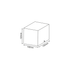 ^  ΣΠΟΤ ΟΡΟΦΗΣ AR111 ΜΟΝΟ ΛΕΥΚΟ 150x150x120 - ledmania.gr