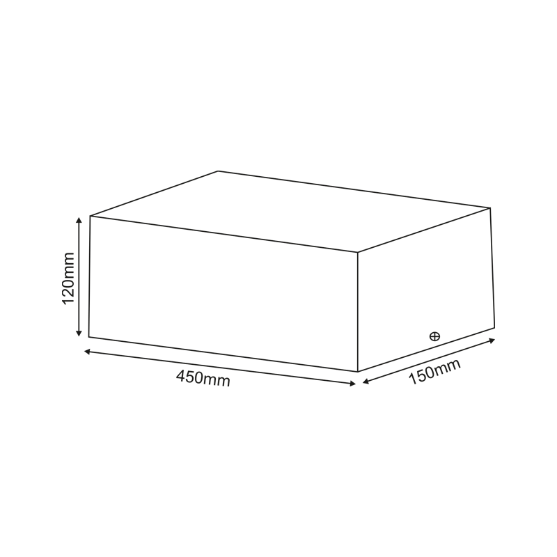 ^  ΣΠΟΤ ΟΡΟΦΗΣ AR111 ΤΡΙΠΛΟ ΛΕΥΚΟ 150x450x120 - ledmania.gr