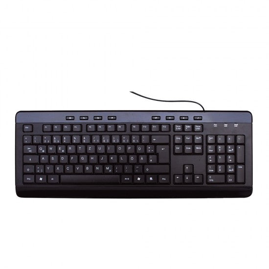 MediaRange Multimedia Keyboard, Wired (Black) (MROS102-GR)