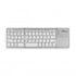 MediaRange Foldable and Rechargeable Bluetooth keyboard 64 keys with touchpad Silver (MROS133-GR)