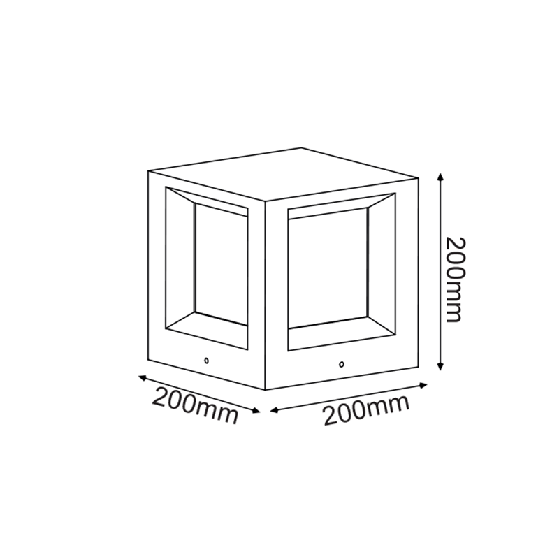 ^ΦΩΤΙΣΤΙΚΟ ΚΗΠΟΥ 200MM IP65 Ε27 Max.7W ΜΑΥΡΟ ΤΣΙΜΕΝΤΟ & PC ΚΑΛΥΜΜΑ - ledmania.gr