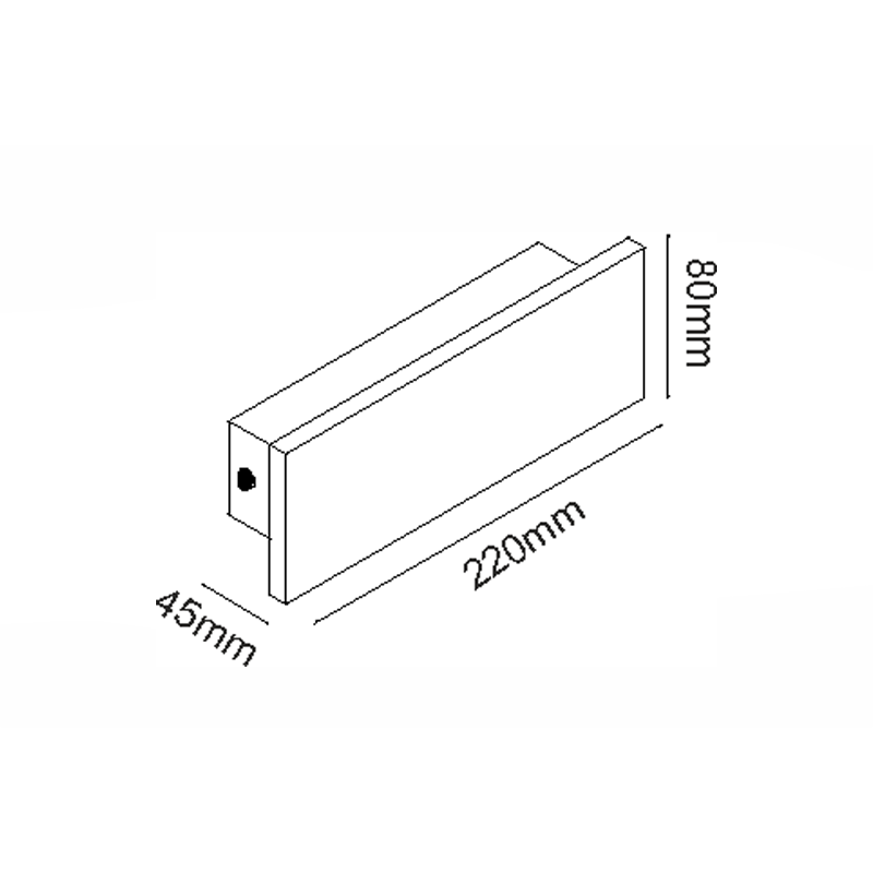 ^ΕΠΙΤΟΙΧΟ ΓΡΑΜΜΙΚΟ ΦΩΤΙΣΤΙΚΟ LED SMD 8W 540LM 230V AC 3000K RA80 IP65 30.000HRS ΛΕΥΚΟ ΤΣΙΜΕΝΤΟ