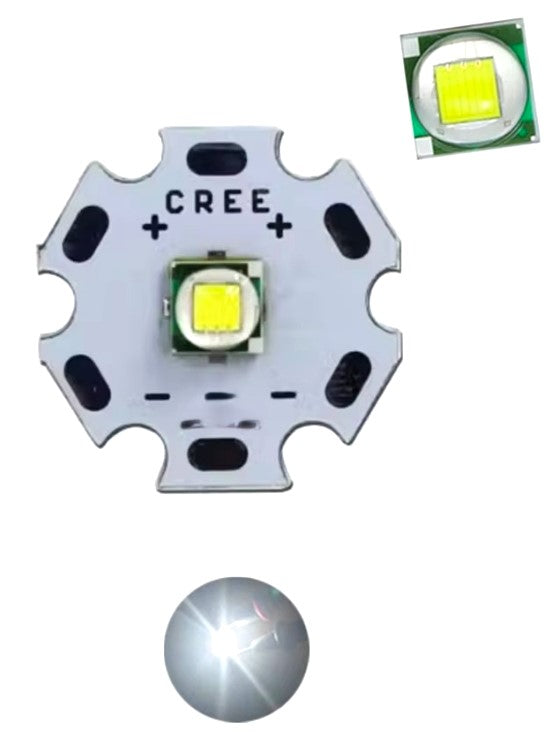 10W XLamp XM-L Cree Led- 20mm PCB-2.9-4Vdc Ψυχρό Λευκό-τεμ.1