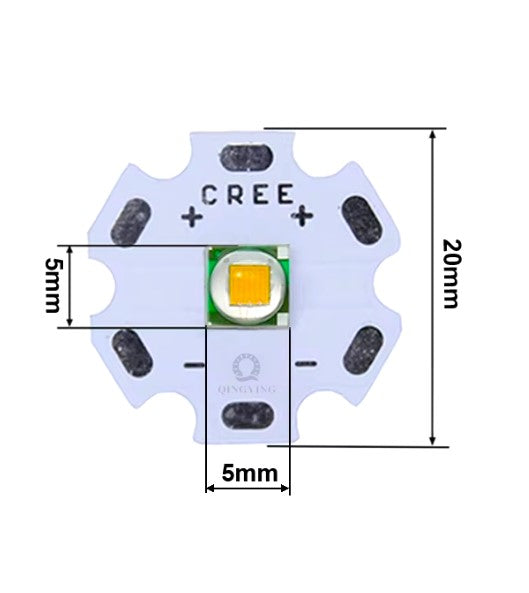 10W XLamp XM-L Cree Led- 20mm PCB-2.9-4Vdc Ψυχρό Λευκό-τεμ.1