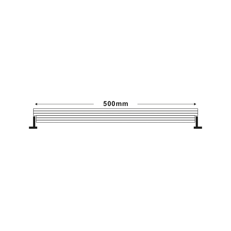 LED WALLWASHER 18W, 1350lm, 3000K, 15° x 60° 0,5m, IP66, 3 years warranty  with fast connectors