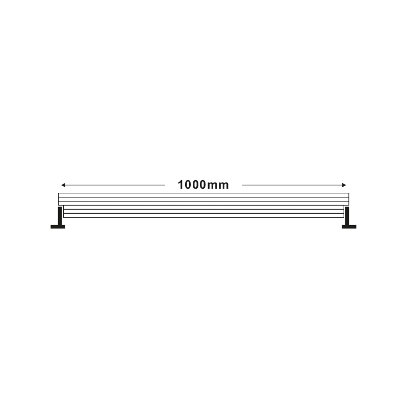 LED WALLWASHER 36W, 2520lm, 3000K,  15° x 60° 1m, IP66, 3 years warranty with fast connectors