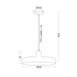 ΚΡΕΜΑΣΤΟ Φ/Σ 1ΧΕ27 ΜΕΤΑΛΛΙΚΟ ΛΕΥΚΟ Φ60ΧΗ120CM DOMENICA - ledmania.gr