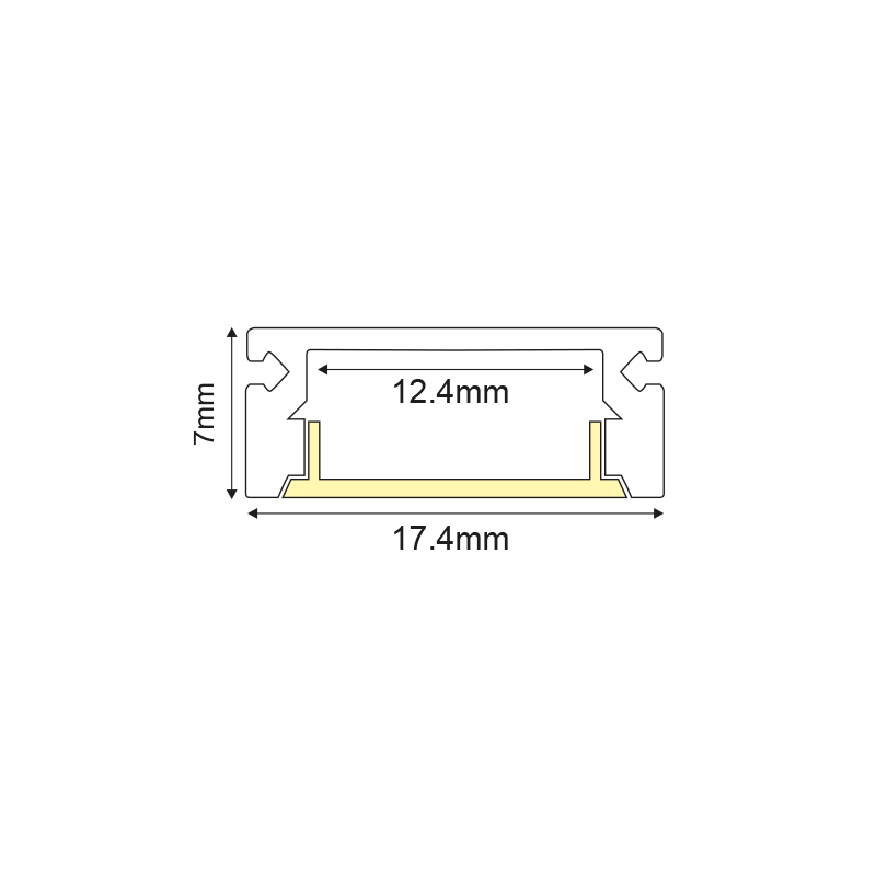 ΑΜΜΩΔΕΣ ΛΕΥΚΟ MINI ΠΡΟΦΙΛ ΑΛΟΥΜΙΝΙΟΥ P109W ΜΕ ΟΠΑΛ ΚΑΛΛΥΜΑ 2m/pc-(Τιμή Μέτρου) - ledmania.gr