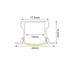 HAZEL ΠΡΟΦΙΛ ΑΛΟΥΜΙΝΙΟΥ P115U ME ΟΠΑΛ PC ΚΑΛΥΜΜΑ 2m/pc-(Τιμή Μέτρου) - ledmania.gr