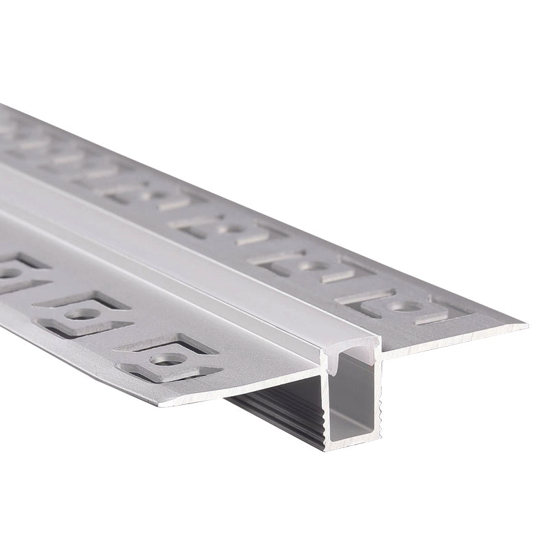 LATE ULTRA MINI TRIMLESS ALUMINUM PROFILE  WITH OPAL PC DIFFUSER 2m/pc-(Τιμή Μέτρου)