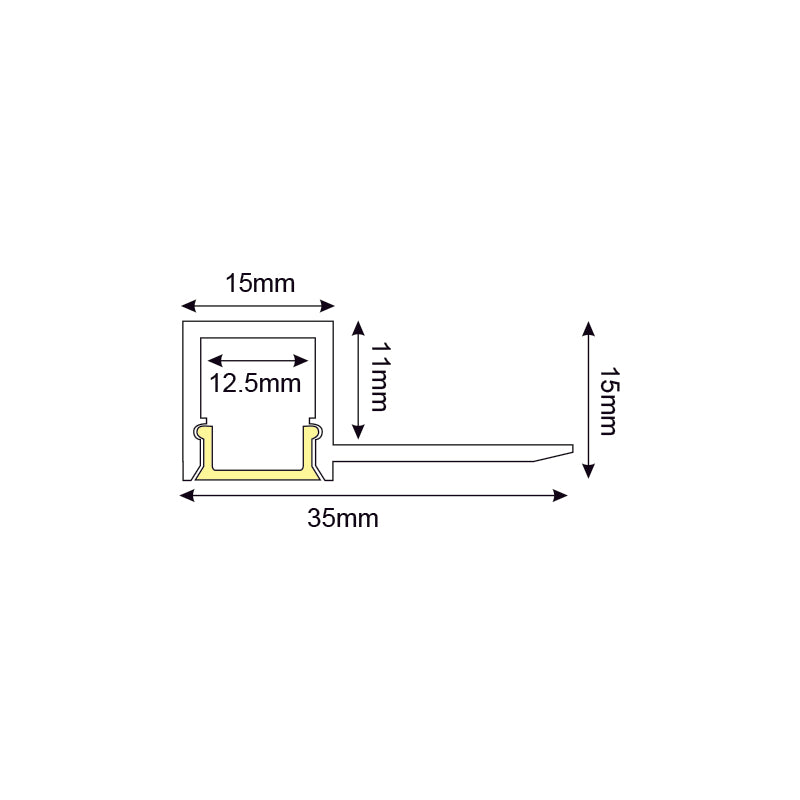 LING ONE SIDE TRIMLESS ΠΡΟΦΙΛ ΑΛΟΥΜΙΝΙΟΥ ΜΕ ΟΠΑΛ PC ΚΑΛΛΥΜΑ 2m/pc-(Τιμή Μέτρου) - ledmania.gr