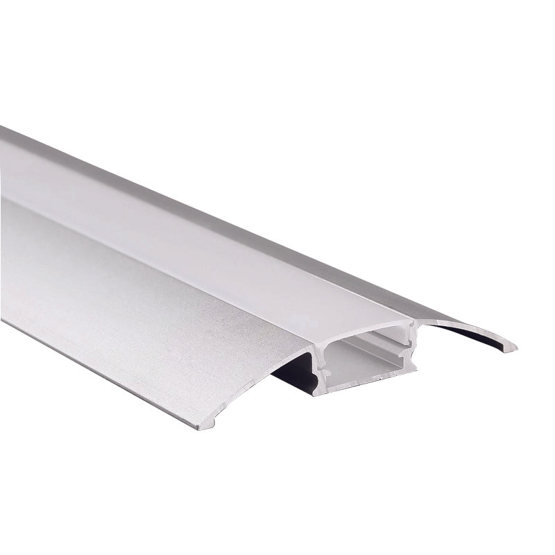 2WING ALUMINUM PROFILE WITH OPAL PC DIFFUSER 2m/pc-(Τιμή Μέτρου)