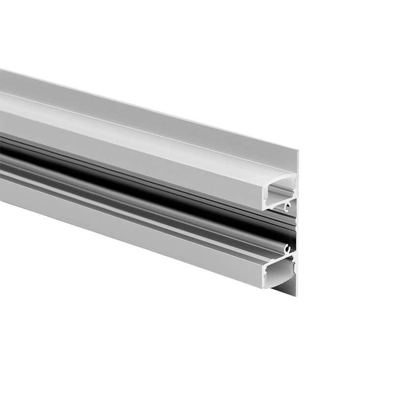 UPDOWN ALUMINUM PROFILE P50N WITH OPAL PC DIFFUSER 2m/pc-(Τιμή Μέτρου) - ledmania.gr