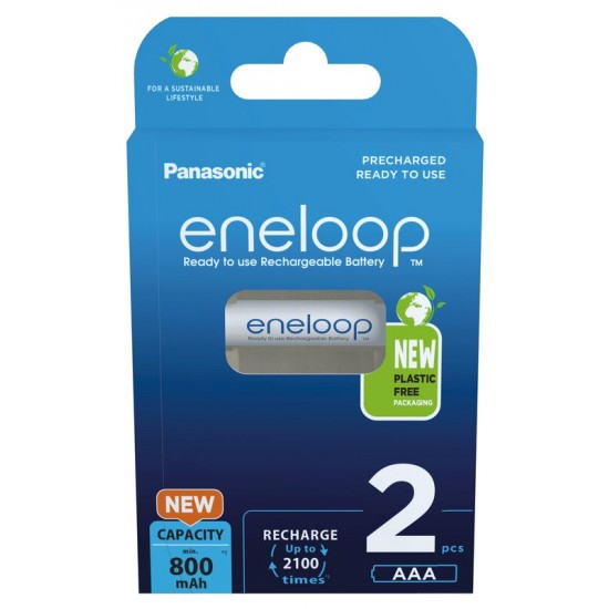 PANASONIC ENELOOP R03 AAA 800mAh BK-4MCDE/2BE BL2