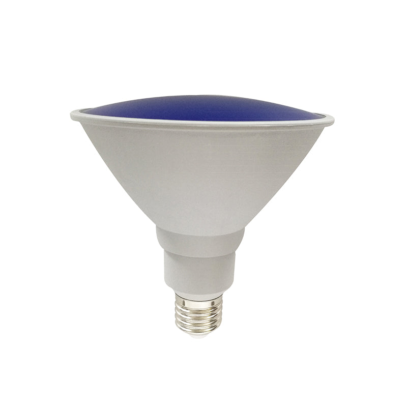 LED SMD E27 PAR38 15W BLUE 1150LM 230V AC RA80 30000H 110°  IP65 - ledmania.gr
