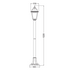 4S PLASTIC FLOOR GARDEN RUST LUMINAIRE 100CM E27 IP44 - ledmania.gr