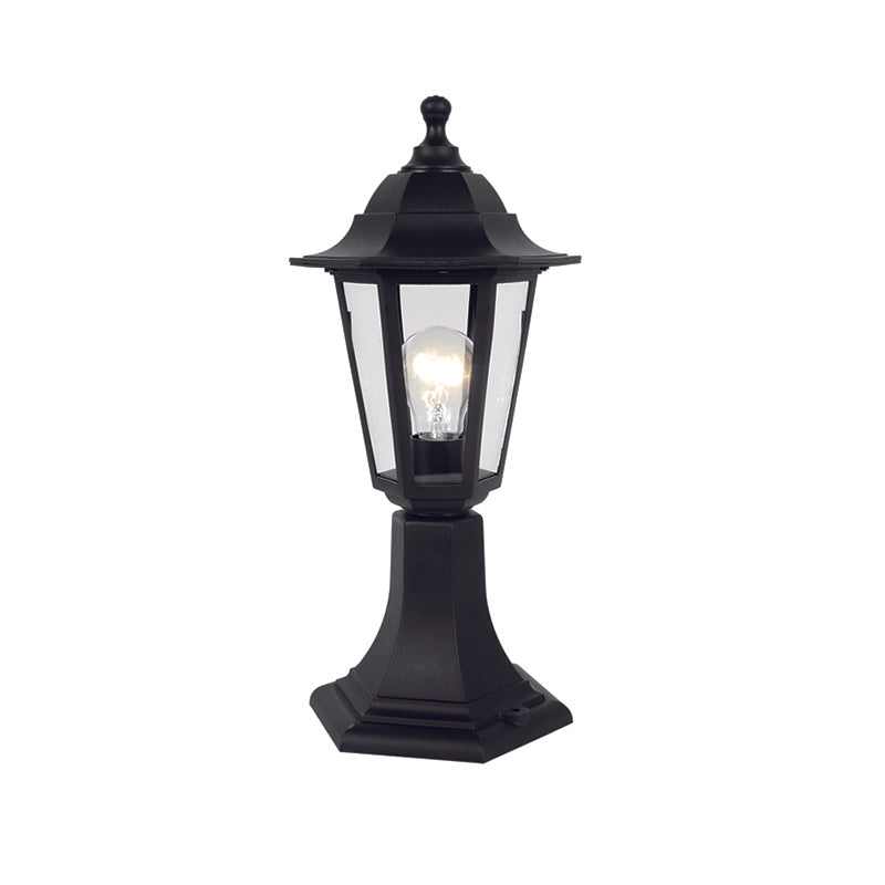 6S PLASTIC FLOOR GARDEN BLACK LUMINAIRE 41CM E27 IP44 - ledmania.gr