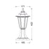 6S PLASTIC FLOOR GARDEN BLACK LUMINAIRE 41CM E27 IP44 - ledmania.gr