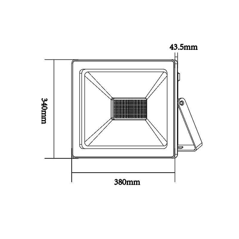 WHITE LED SMD FLOOD LUMINAIRE IP66 200W 3000K 16000Lm 230V RA80