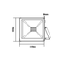 WHITE LED SMD FLOOD LUMINAIRE IP66 20W 4000K 1700Lm 230V RA80