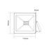 BLACK LED SMD FLOOD LUMINAIRE IP66 50W GREEN 230V - ledmania.gr