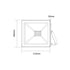 WHITE LED SMD FLOOD LUMINAIRE IP66 70W 4000K 6250Lm 230V RA80 - ledmania.gr