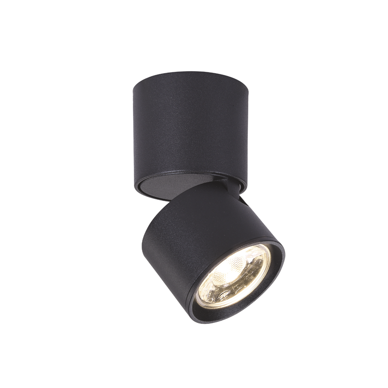 ^ΕΠΙΤΟΙΧΟ Φ/Σ LED 5W COB 80° 3000K 400LM ΜΑΥΡΟ ΑΛΟΥΜΙΝΙΟ D5,6XH10CM PLUTO - ledmania.gr