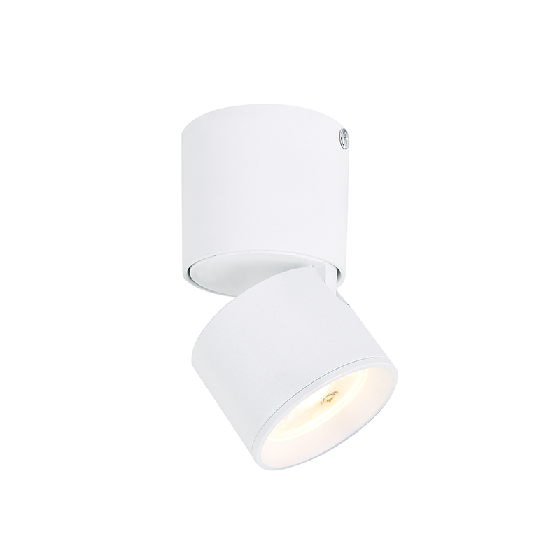 ^ΕΠΙΤΟΙΧΟ Φ/Σ LED 5W COB 80° 3000K 400LM ΛΕΥΚΟ ΑΛΟΥΜΙΝΙΟ D5,6XH10CM PLUTO - ledmania.gr