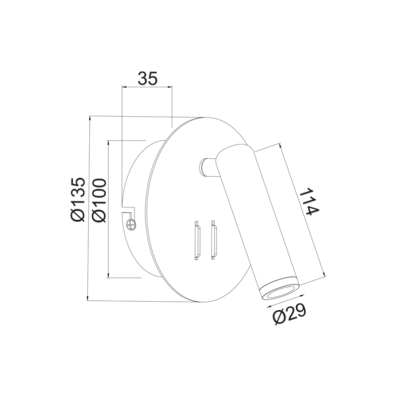 ΕΠΙΤΟΙΧΟ Φ/Σ LED 3+4W 3000K 280LM ΜΑΥΡΟ ΜΕΤΑΛΛΙΚΟ D13,5X7CM ZEUS - ledmania.gr