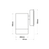ONE BEAM RUST PP  WALL LIGHT GU10Max.3W LED IP44 87x60x120mm - ledmania.gr