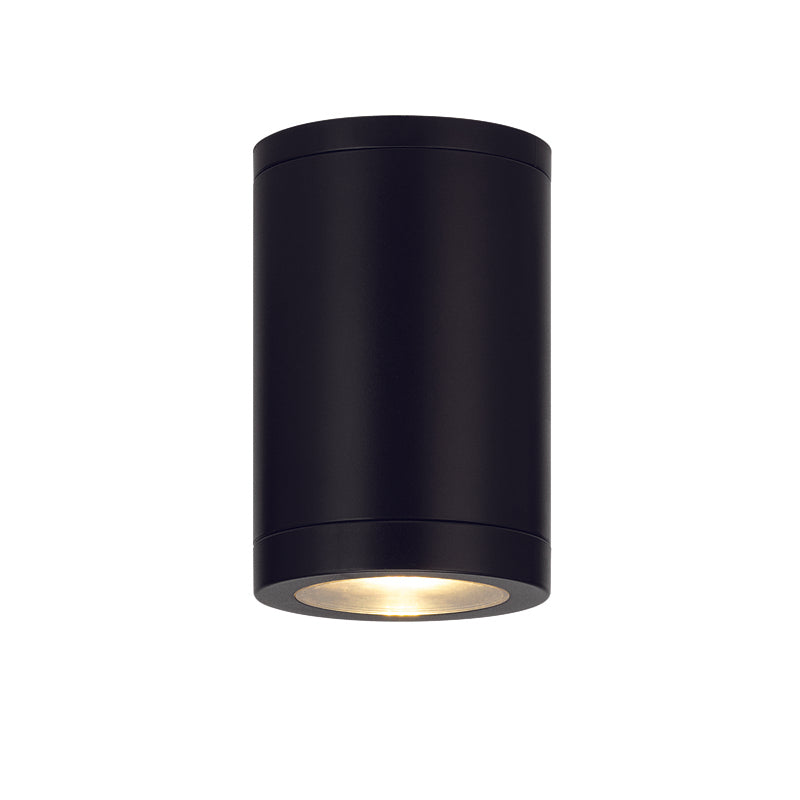 GU10  ROUND CEILING LUMINAIRE 230V AC MATT BLACK IP65 GU10 MAX.7W