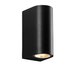 GU10 WALL LUMINAIRE PLASTIC 230V AC BLACK IP65 MAX.2X3W LED - ledmania.gr