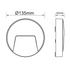 LED WALL ROUND LUMINAIRE WHITE 230V AC IP65 3W 3000K 200LM RA80 - ledmania.gr