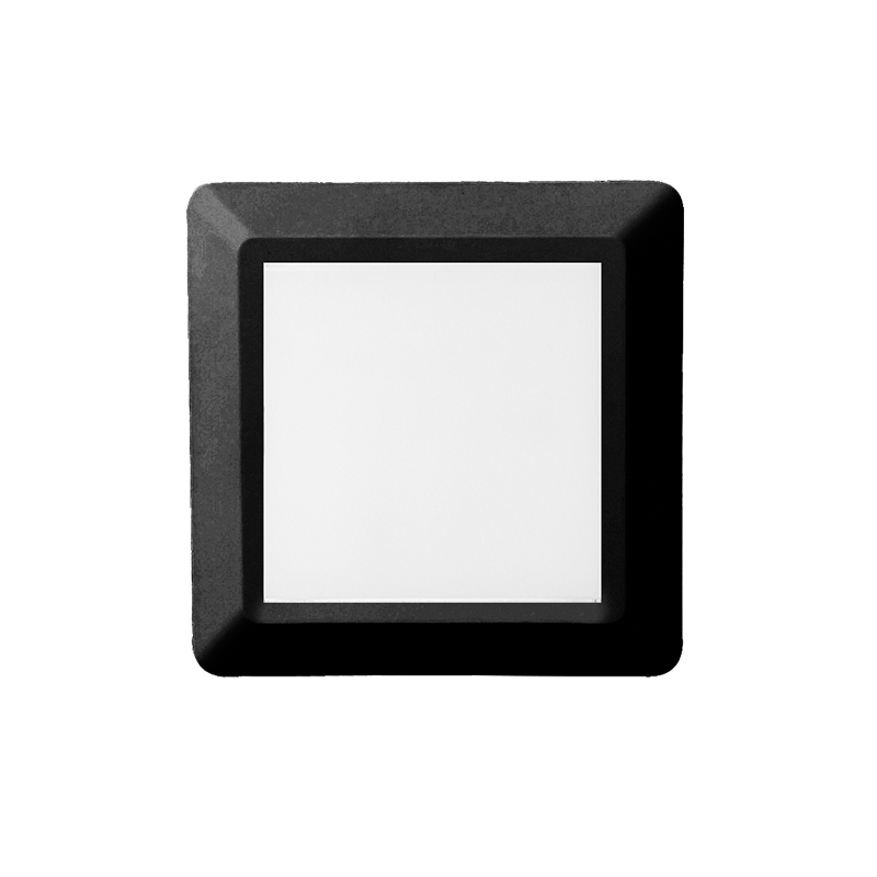 LED WALL SQUARE LUMINAIRE BLACK 230V AC IP65 4W 3000K 270LM 125Χ125mm RA80