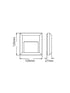LED WALL SQUARE LUMINAIRE GREY 230V AC IP65 1.5W 3000K 100LM RA80 - ledmania.gr