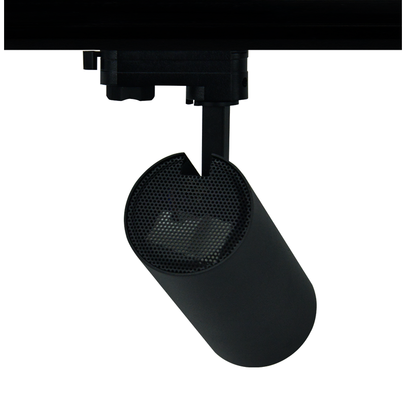SAND BLACK LED TRACK LUMINAIRE 27W 3000K 3-PHASE 36° 3120LM 230V AC Ra80 Φ74*170MM 5YRS - ledmania.gr