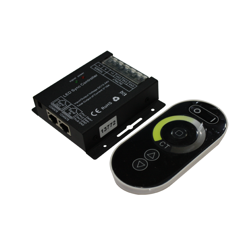 CCT LED CONTROLLER 20A 240W/12V 480W/24V & RF TOUCH REMOTE - ledmania.gr