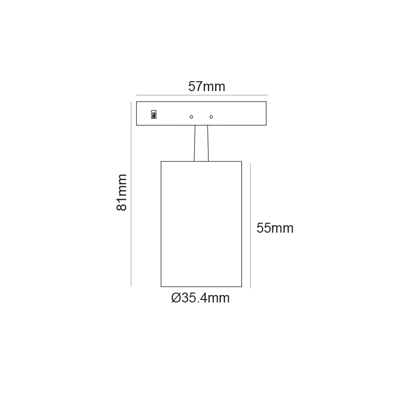 ΜΙΝΙ ΜΑΥΡΟ ZOOMABLE ΜΑΓΝΗΤΙΚΟ ΣΠΟΤ 24V DC 5W 3000K 470LM max. 20-60° RA90 5YRS Φ35,4*55(81)ΜΜ - ledmania.gr